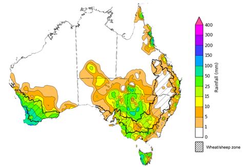 Latest week of rainfall totals for Australia, Australian Bureau of .